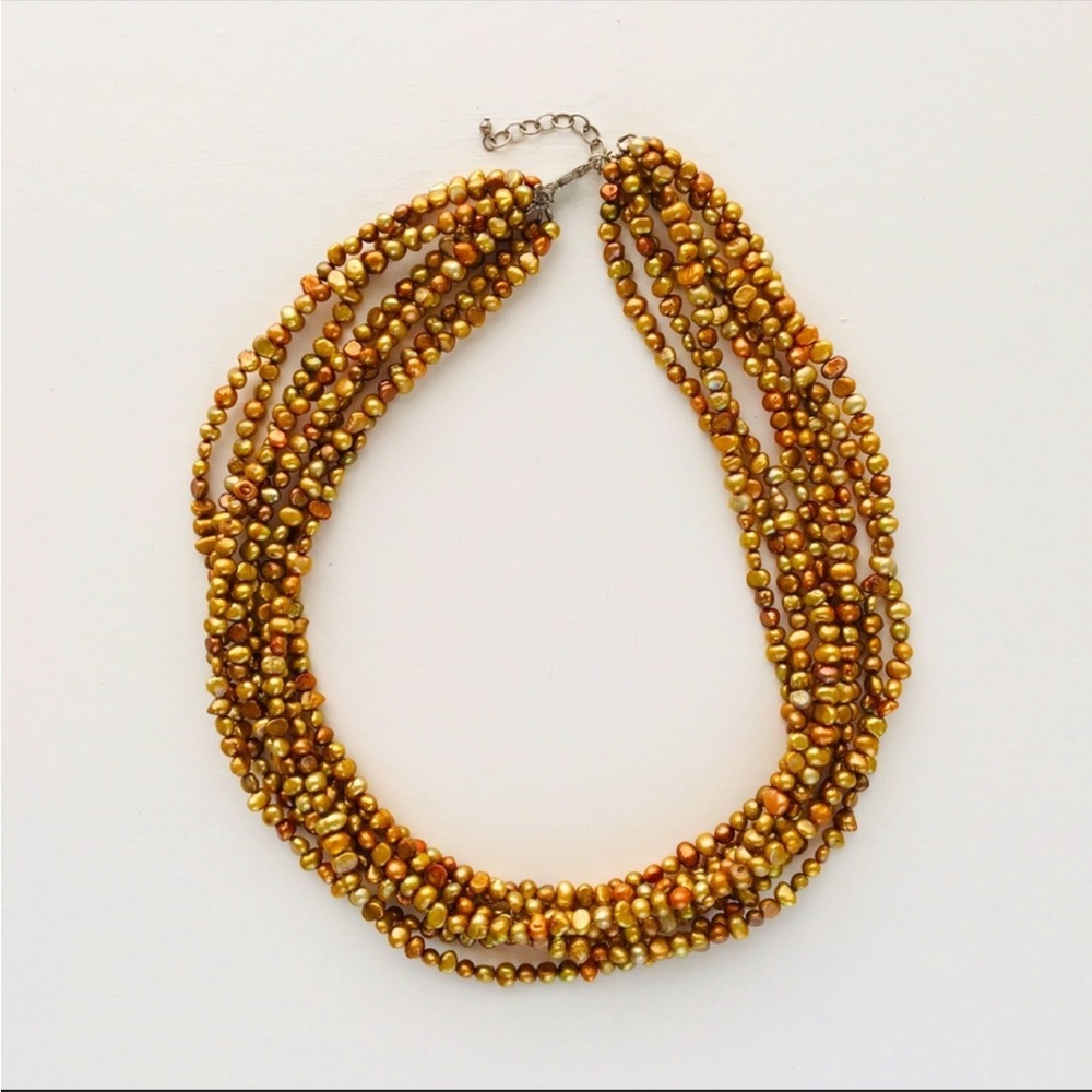 Silpada Copper Pearl Necklace Gem